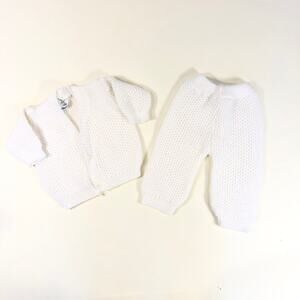 BABY HANDMADE KNIT SET SIZE 6M